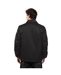 Starter Men's Black New York Mets Full-Snap Coaches Jacket
