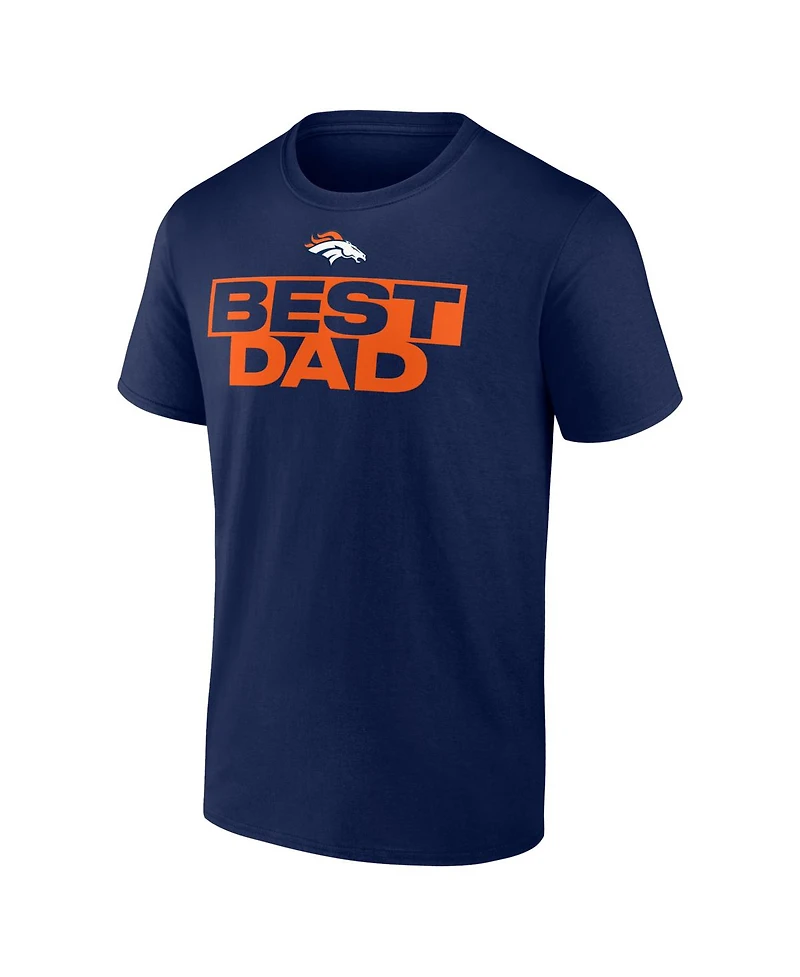Logo Athletic Men's Navy Denver Broncos Best Dad T-Shirt