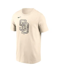 Nike Men's Cream San Diego Padres Camo Logo T-Shirt
