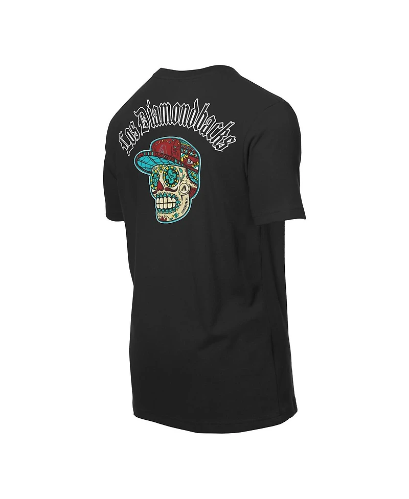 New Era Men's Black Arizona Diamondbacks Sugar Skulls T-Shirt