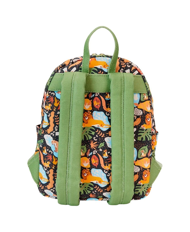 Loungefly The Lion King 30th Anniversary Silhouette Canvas Square Mini Backpack