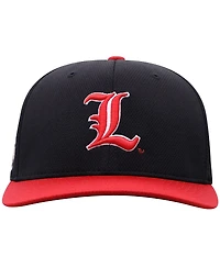 Top of the World Men's Black Louisville Cardinals Reflex Fitted Hat