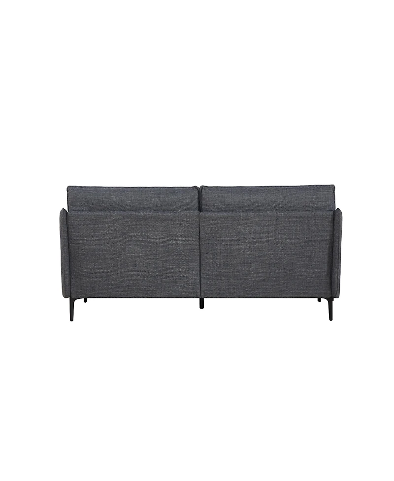 Streamdale 2.5 Seater Sofa For Primary Living Space, Bed Room, Office, Usb Charge Port, 2 Pillows,Metel Legs