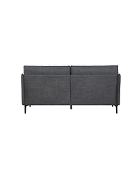 Streamdale 2.5 Seater Sofa For Primary Living Space, Bed Room, Office, Usb Charge Port, 2 Pillows,Metel Legs
