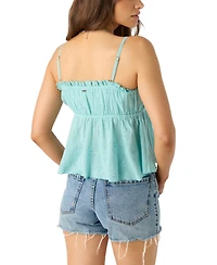 O'Neill Juniors' Alexia Cotton Eyelet Empire-Waist Tank