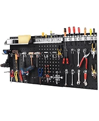 Wall-Mounted Pegboard Kit with 3 Pegboards for Garage Workshop