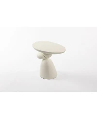 Streamdale Modern Fiberglass End Table, Minimalist Living Room Decor