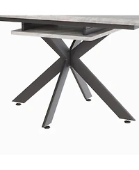 Streamdale Extendable Dining Table Set for 6-8 with Upholstered Chairs