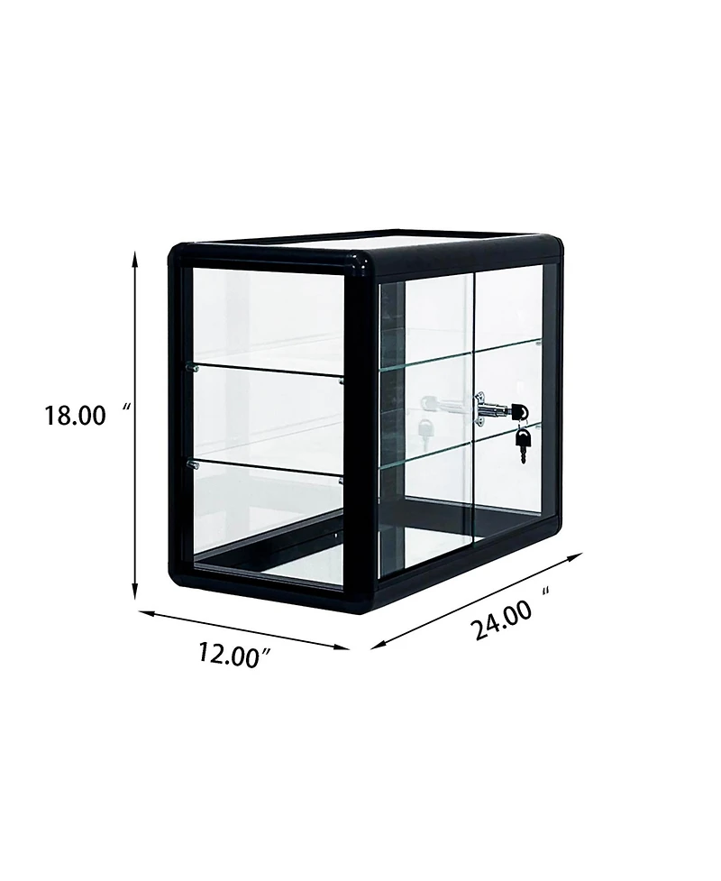 Streamdale Tempered Glass Countertop Display Case