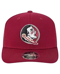 New Era Men's Garnet Florida State Seminoles Primary 9SEVENTY Trucker Stretch-Snap Hat