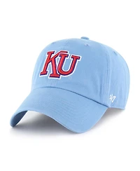 '47 Brand Men's Light Blue Kansas Jayhawks Vault Clean Up Adjustable Hat