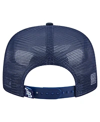 New Era Men's Navy Tampa Bay Rays Retro Satin Script Golfer Adjustable Hat