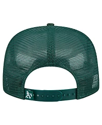 New Era Men's Green Athletics Retro Satin Script Golfer Adjustable Hat