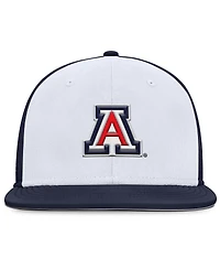 Nike Men's White/Navy Arizona Wildcats On-Field Dugout True Performance Fitted Hat