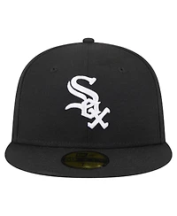 New Era Men's Black Chicago White Sox 125th Anniversary 59FIFTY Fitted Hat