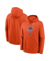 Nike Men's Orange Clemson Tigers Palmetto C Club Fleece Pullover Hoodie
