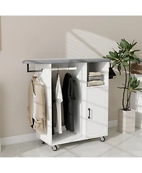 Streamdale Rolling Ironing Cabinet with Wheels Multipurpose Laundry Room Solution