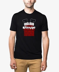 La Pop Art Men's Chimney Santa Premium Blend Word T-Shirt