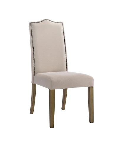 Linen Upholstered Parsons Chair for Comfortable Dining Room Seating
