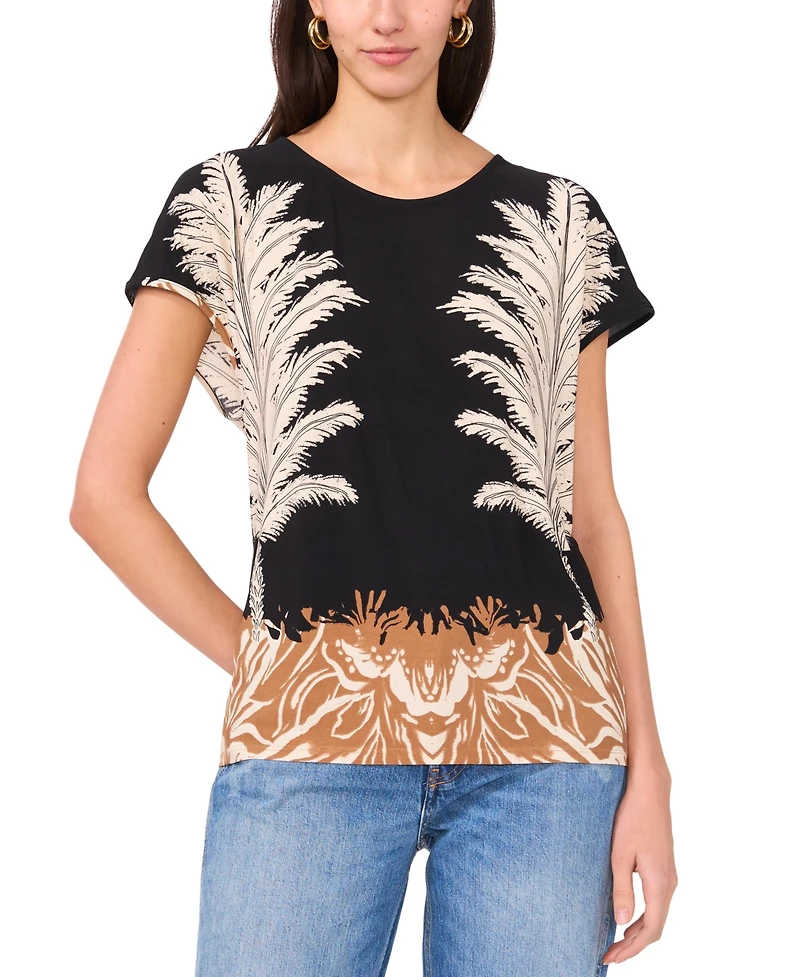 Vince Camuto Women's Round-Neck Caftan Blouse