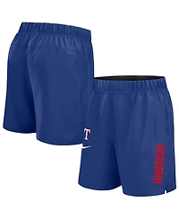 Nike Men's Royal Texas Rangers Woven Victory Performance Shorts