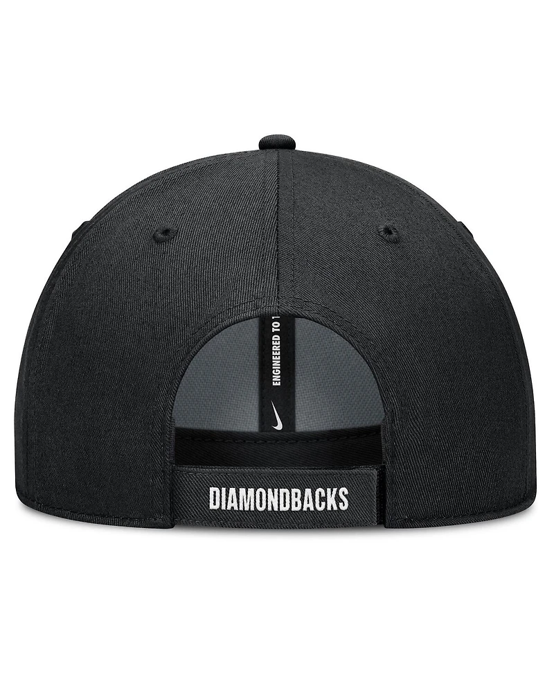 Nike Men's White/Black Arizona Diamondbacks Club Performance Adjustable Hat