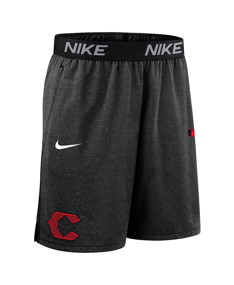 Nike Men's Black Cincinnati Reds Authentic Collection City Connect Performance Knit Shorts