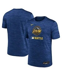 Nike Men's Blue Seattle Mariners 2025 City Connect Authentic Collection Velocity Performance T-Shirt