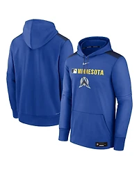 Nike Men's Royal Minnesota Twins Authentic Collection City Connect Therma Pullover Hoodie