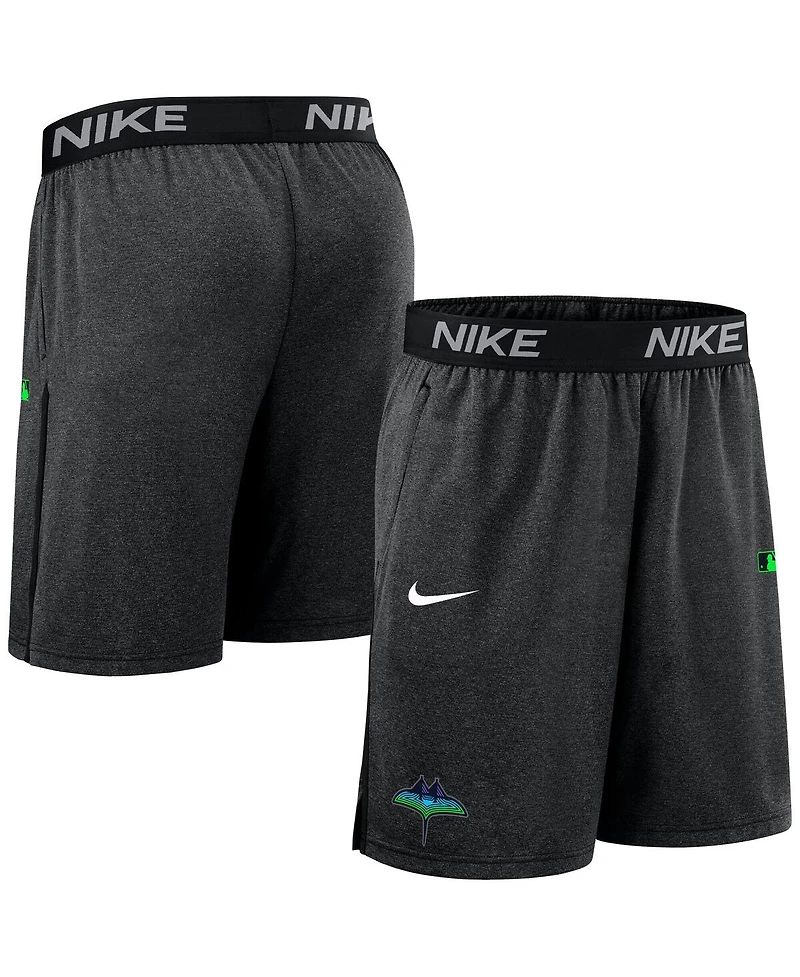 Nike Men's Black Tampa Bay Rays Authentic Collection City Connect Performance Knit Shorts