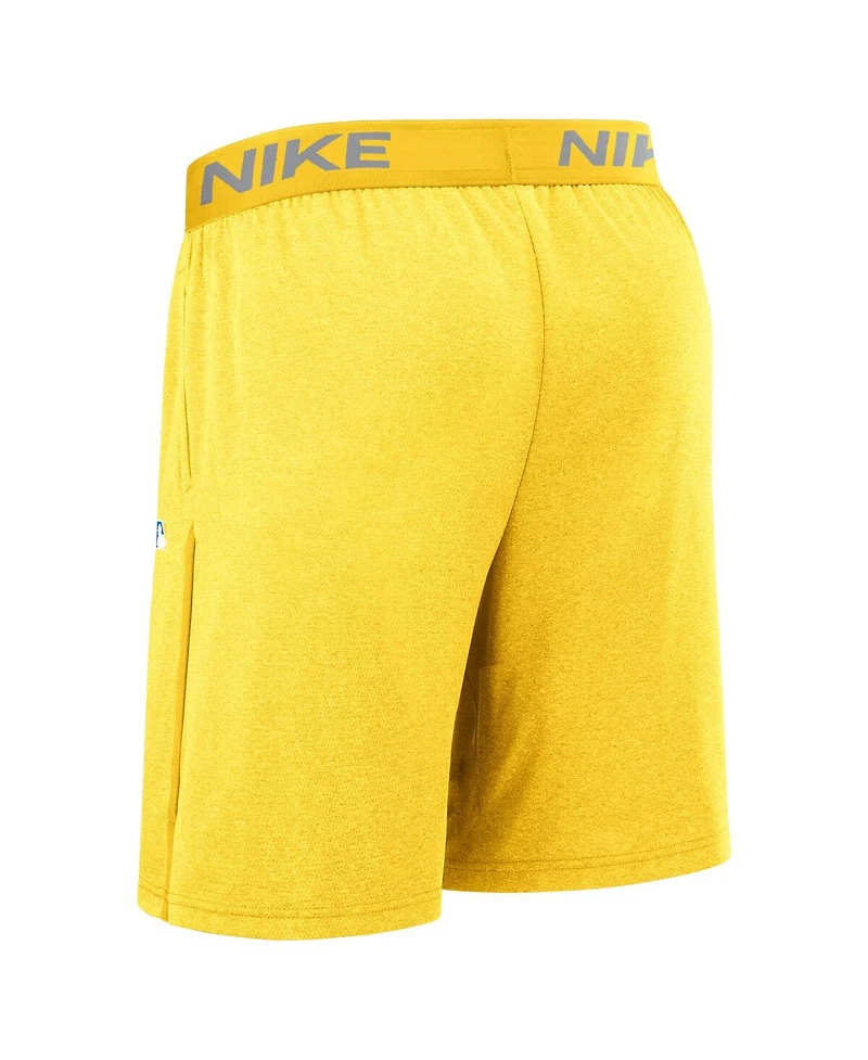 Nike Men's Gold Boston Red Sox Authentic Collection City Connect Performance Knit Shorts