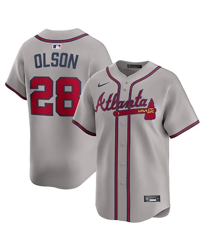 Nike Men's Matt Olson Gray Atlanta Braves Road Limited Player Jersey