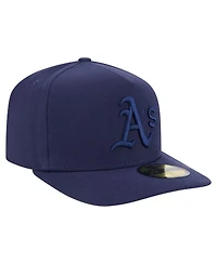 New Era Men's Navy Athletics Color Pack A-Frame 59FIFTY Fitted Hat