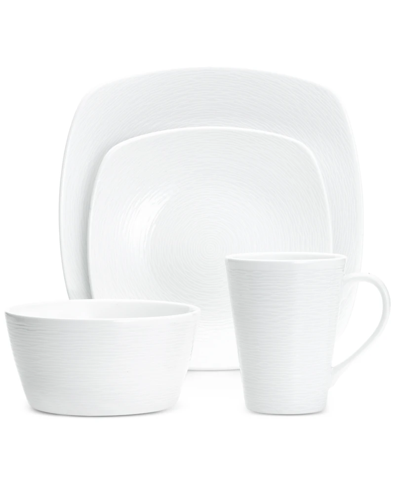 Noritake Swirl 4-Pc. Square Place Setting