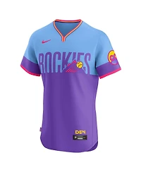 Nike Men's Purple Colorado Rockies 2025 City Connect Elite Jersey