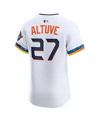 Nike Men's Jose Altuve White Houston Astros 2025 City Connect Elite Player Jersey