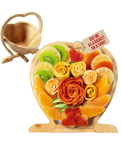 Bonnie & Pop Dried Fruit Heart Tray and Basket, Large