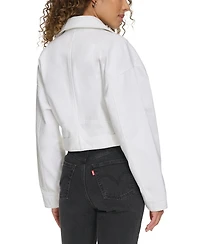 Levi's Women's Cropped Denim Moto Jacket