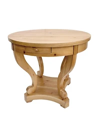 Streamdale Farmhouse Style Round End Table, Coffee Table for Home