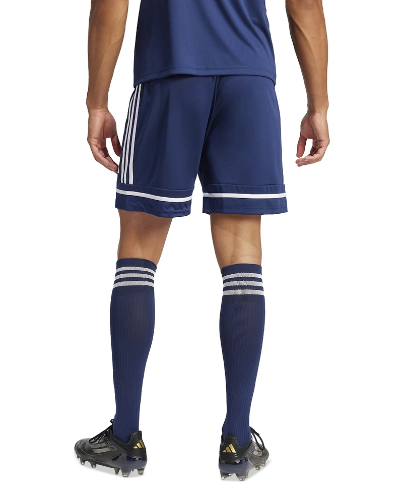 adidas Men's Regular-Fit Squad 25 Logo Shorts