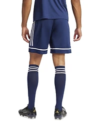 adidas Men's Regular-Fit Squad 25 Logo Shorts