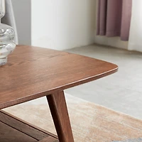 Streamdale Solid Oak Wood Center Table with Storage