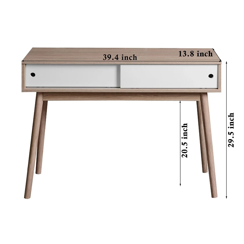 Streamdale Modern Writing Desk with Ample Workspace, Storage, and Stylish Design