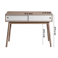 Streamdale Modern Writing Desk with Ample Workspace, Storage, and Stylish Design