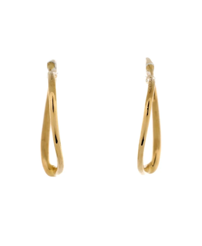 Pre-Owned Tiffany & Co. Medium Elsa Peretti Open Heart Hoop Earrings 18K Gold