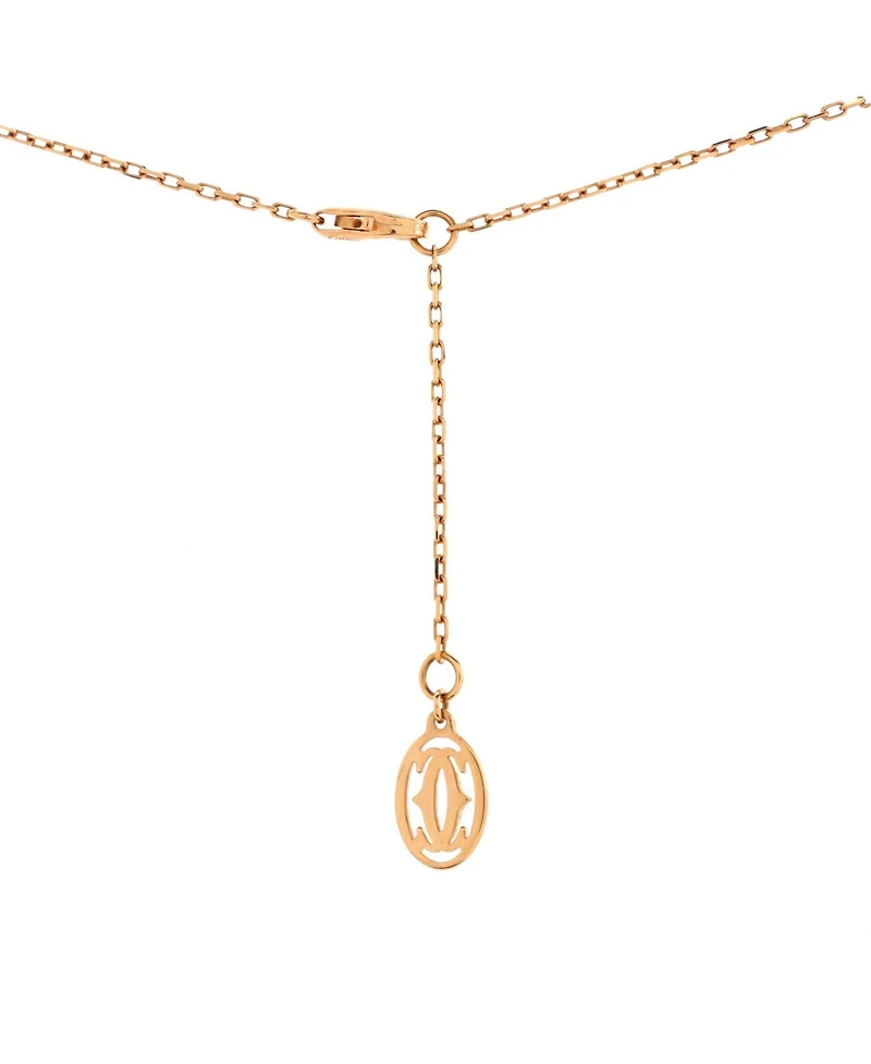 Pre-Owned Cartier Cartier D'Amour 1 Pink Sapphire Necklace 18K Rose Gold
