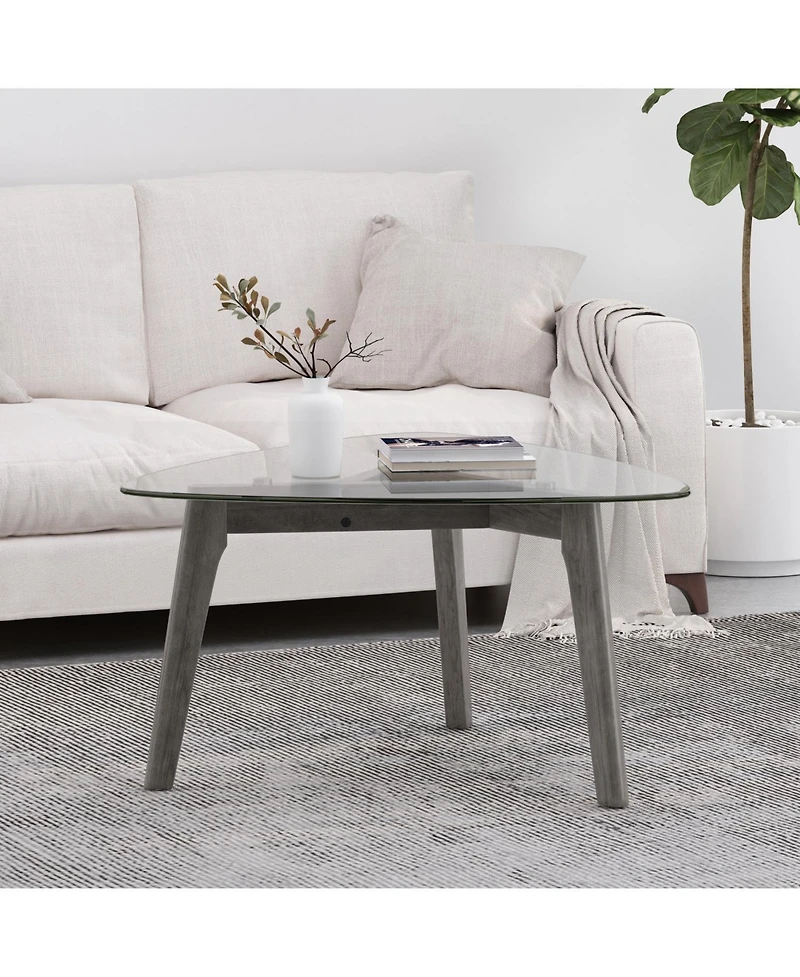 Streamdale Stylish and Sturdy Wood Coffee Table with Ample Storage and Open Shelf