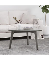 Streamdale Stylish and Sturdy Wood Coffee Table with Ample Storage and Open Shelf