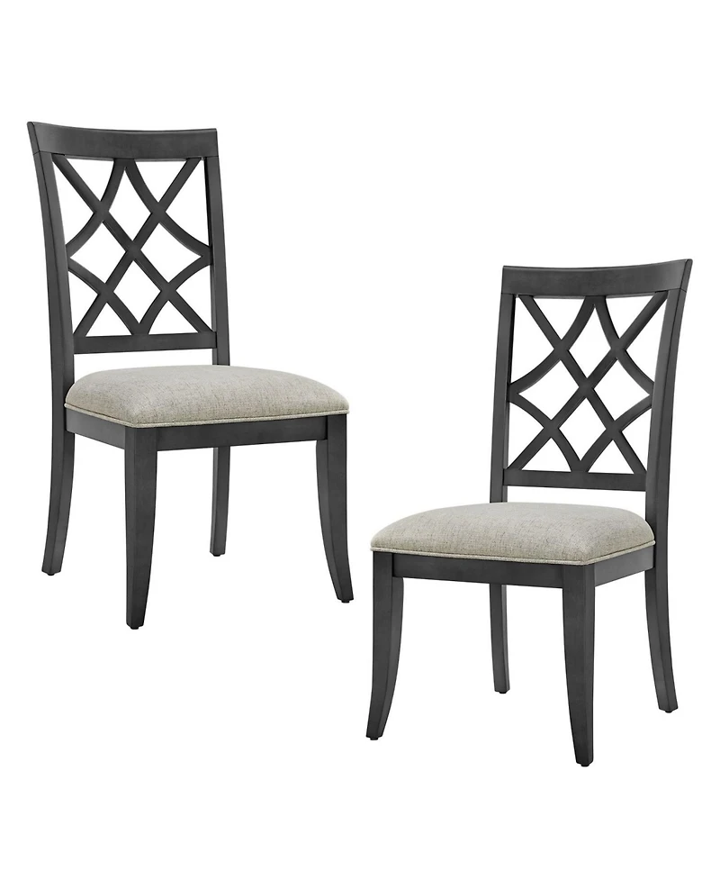 Streamdale Mid-Century Modern Upholstered Dining Chairs (Set of 2)