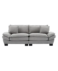 Streamdale Corduroy Sofa Sleeper Comfy, Deep-Seat Couch with Pillows